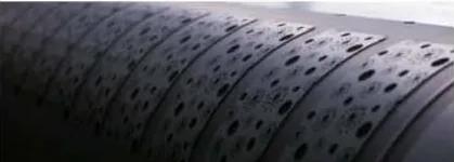 Elastomer plate texture close-up